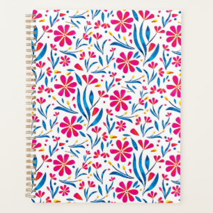 Aquarellfarben Flora-Muster Planer