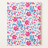 Aquarellfarben Flora-Muster Planer (Rückseite)