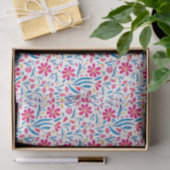Aquarellfarben Flora-Muster Seidenpapier (Geschenk)