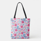 Aquarellfarben Flora-Muster Tasche (Rückseite)