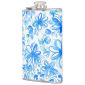 Aquarellfarben Floral Chintz Niedliches Muster Flachmann (Links)