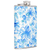 Aquarellfarben Floral Chintz Niedliches Muster Flachmann (Rechts)