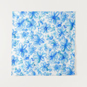 Aquarellfarben Floral Chintz Niedliches Muster Wandteppich (Vorderseite (Horizontal))