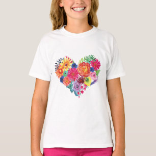 Aquarellfarben Floral Fiesta T-Shirt