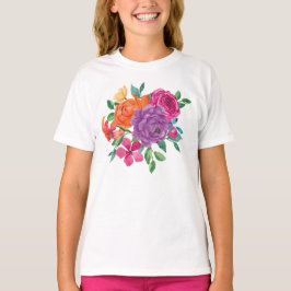 Aquarellfarben Floral Fiesta T-Shirt