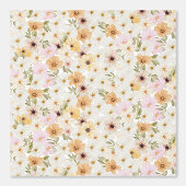 Aquarellfarben Floral Print Textrahieren Tapeten (Vorderseite)