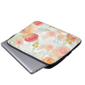 Aquarellfarben florales Muster Laptop SLeeve (Vorne Knopf)