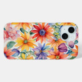 Aquarellfarben florfarbiges iPhone / iPad Gehäuse Case-Mate iPhone Hülle (Rückseite (Horizontal))