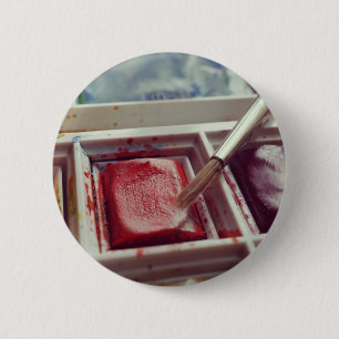 Aquarellfarben Fotodruck. Button