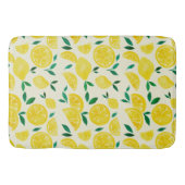 Aquarellfarben - gelb und grün badematte (Vorderseite)