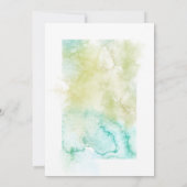 Aquarellfarben, geometrische Kristalle Einladung (Rückseite)