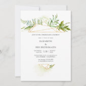 Aquarellfarben, geometrische Kristalle Einladung (Vorderseite)