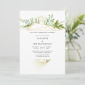 Aquarellfarben, geometrische Kristalle Einladung (Stehend Vorderseite)