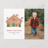 Aquarellfarben Gingerbrot Foto Weihnachten (Vorderseite)