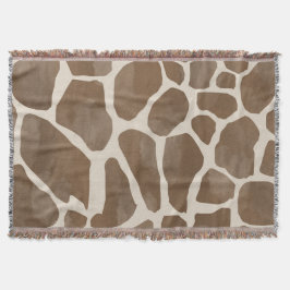 Aquarellfarben Giraffe Tierisches Muster Decke