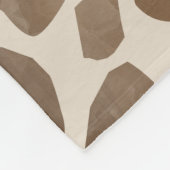 Aquarellfarben Giraffe Tierisches Muster Fleecedecke (Ecke)