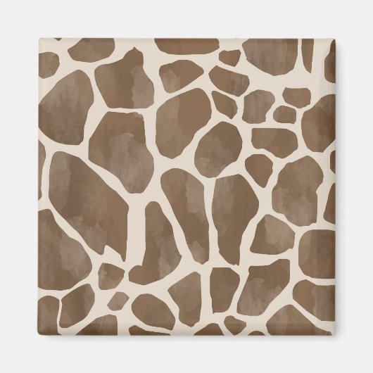 Aquarellfarben Giraffe Tierisches Muster Magnet (Vorne)
