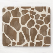 Aquarellfarben Giraffe Tierisches Muster Mousepad (Vorne)