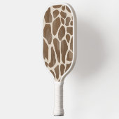 Aquarellfarben Giraffe Tierisches Muster Pickleball Schläger (Links)