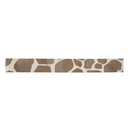 Aquarellfarben Giraffe Tierisches Muster Satinband (Vorderseite)