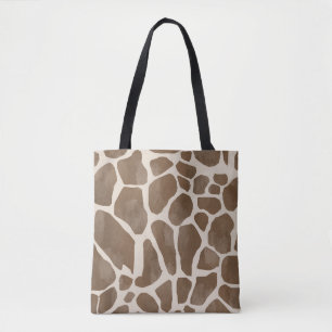 Aquarellfarben Giraffe Tierisches Muster Tasche