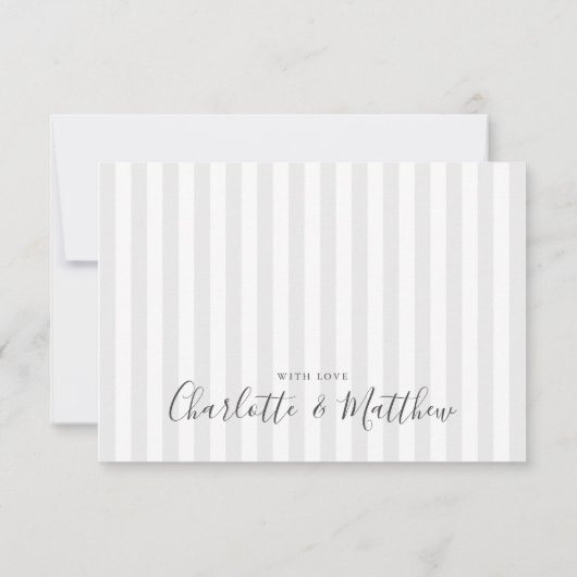 Aquarellfarben Gold Anker Danke Karte (Rückseite)