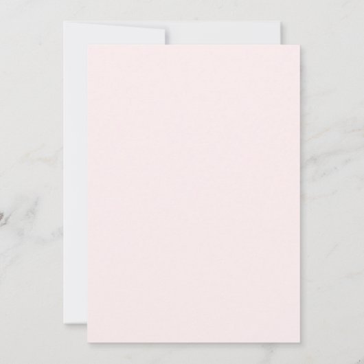 Aquarellfarben Goldrahmen Blush Bloral Hochzeit Einladung (Rückseite)