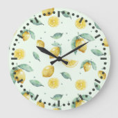 Aquarellfarben Große Wanduhr (Vorderseite)