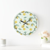 Aquarellfarben Große Wanduhr (Zuhause)