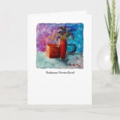 Aquarellfarben-Grüße-Karte Karte (Vorderseite)