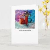 Aquarellfarben-Grüße-Karte Karte (Gelbe Blume)