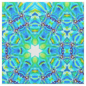 Aquarellfarben Handgestrichen Monogramm Grün Abstr Stoff (Nahaufnahme)