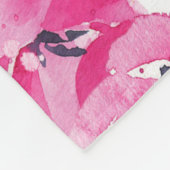 Aquarellfarben: handgezeichnet Kartendesign Fleecedecke (Ecke)