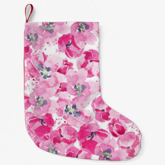 Aquarellfarben: handgezeichnet Kartendesign Kleiner Weihnachtsstrumpf