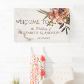 Aquarellfarben Herbst-Blume Banner (Insitu)