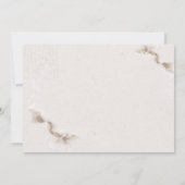 Aquarellfarben Herbst-Blume Save the Date (Rückseite)