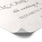 Aquarellfarben Herbst-Blume Save the Date Poster (Ecke)