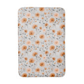 Aquarellfarben Herbst Blume Simplistic Botanic Badematte (Vorderseite Vertikal)