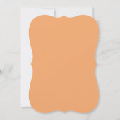 Aquarellfarben Herbst Blumenpfirsich Gold Quincean Einladung (Rückseite)