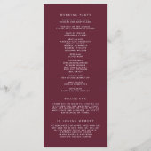 Aquarellfarben Herbst Blüten Garland Hochzeit im H Programm (Rückseite)