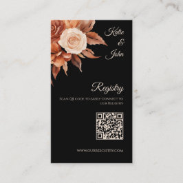 Aquarellfarben Herbst Elegance - Hochzeitsregister Visitenkarte