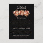 Aquarellfarben Herbst Elegance-Wedding- Begleitkarte (Vorderseite)