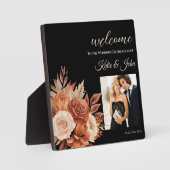 Aquarellfarben Herbst Elegance-Wedding- Fotoplatte (Vorderseite)
