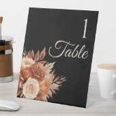 Aquarellfarben Herbst Elegance-Wedding- Sockelschild (In Situ)