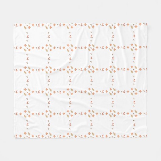 Aquarellfarben Herbst Fleecedecke (Vorderseite (Horizontal))