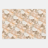 Aquarellfarben Herbst FlorCollage Geschenkpapier Set (Vorderseite 2)