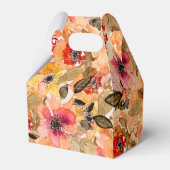 Aquarellfarben Herbst FlorCollage Geschenkschachtel (Rückseite)