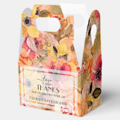 Aquarellfarben Herbst FlorCollage Geschenkschachtel (Geöffnet)