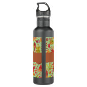 Aquarellfarben Herbst lässt Personalisiert Edelstahlflasche (Rückseite)
