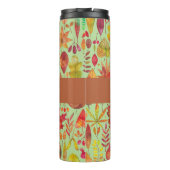 Aquarellfarben Herbst lässt Personalisiert Thermosbecher (Rückseite)